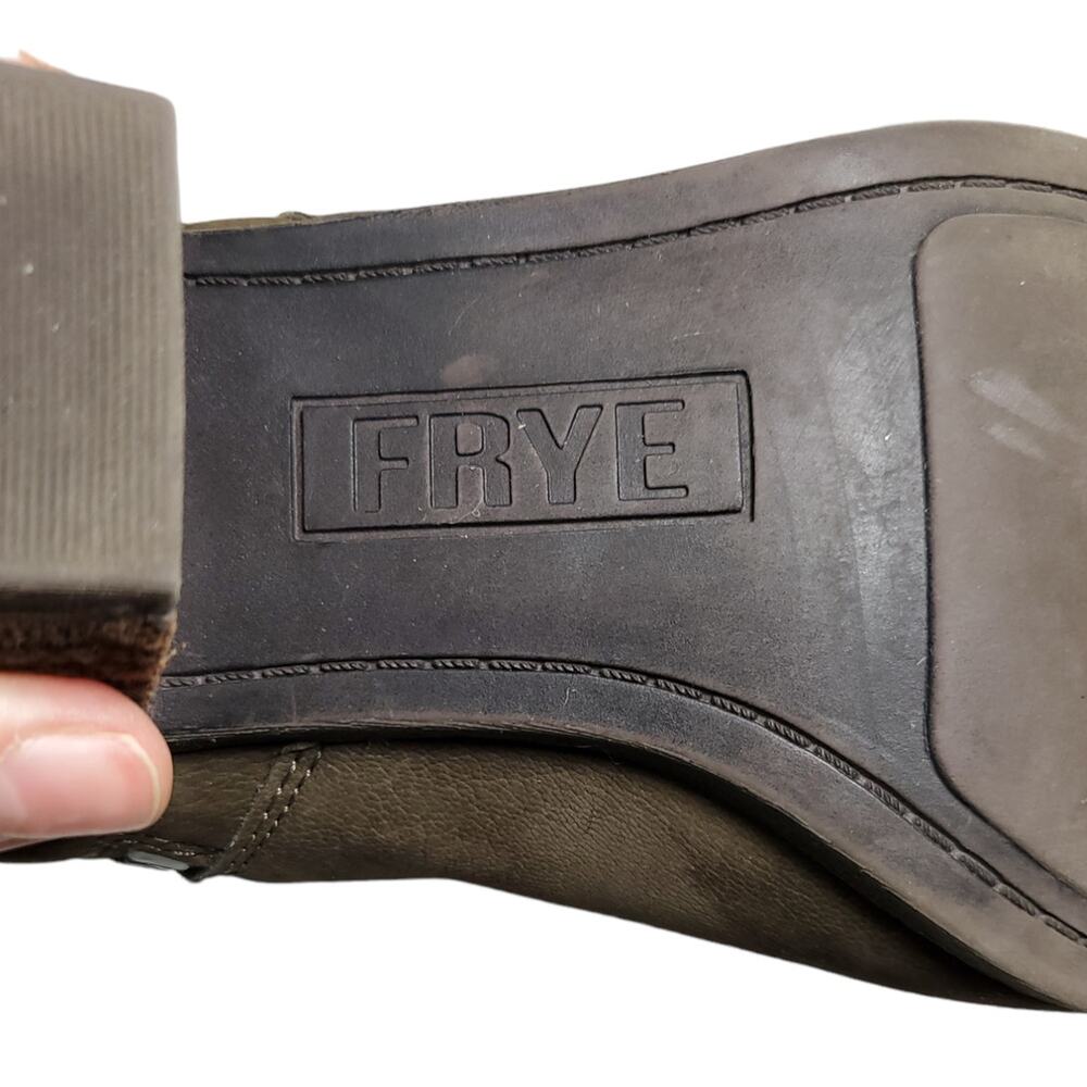 Frye | Judith, Suede Pull on Side Zip Ankle Boots | Size 9 - Picture 7 of 10